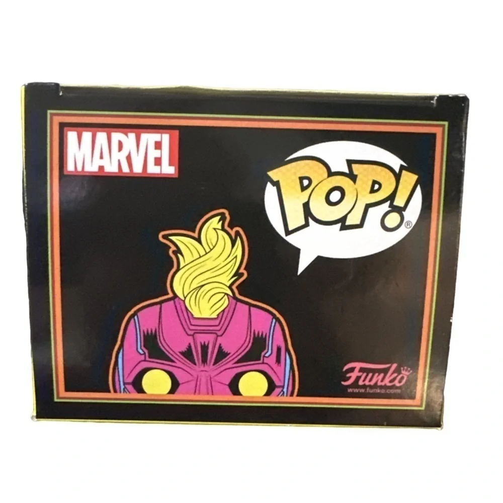 Funko Captain Marvel 908 Blacklight Bobble Head NIB Target Exclusive